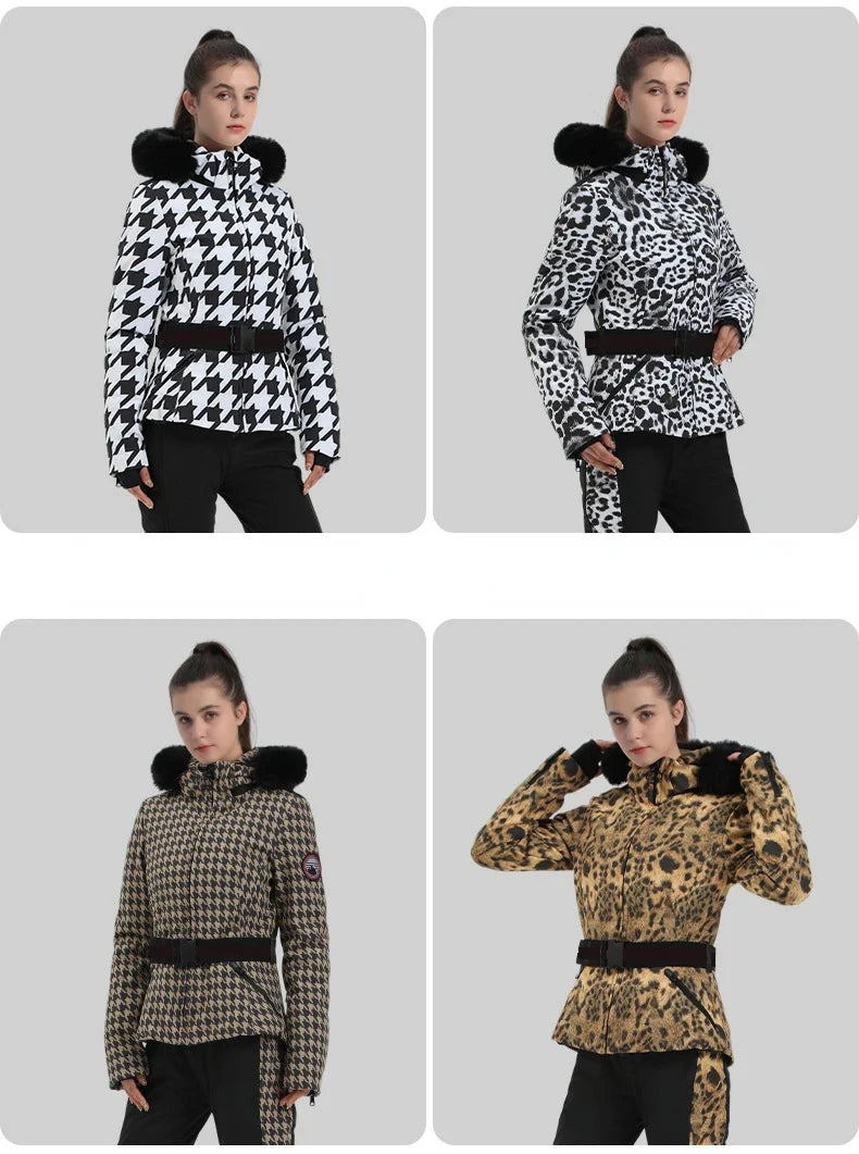 Snowboard Jackets 2025 Mountain Winter Hooded Woman Snow Jackets Outdoor Skiing Jacket Sports Outerwear Windproof Warm Tracksuit