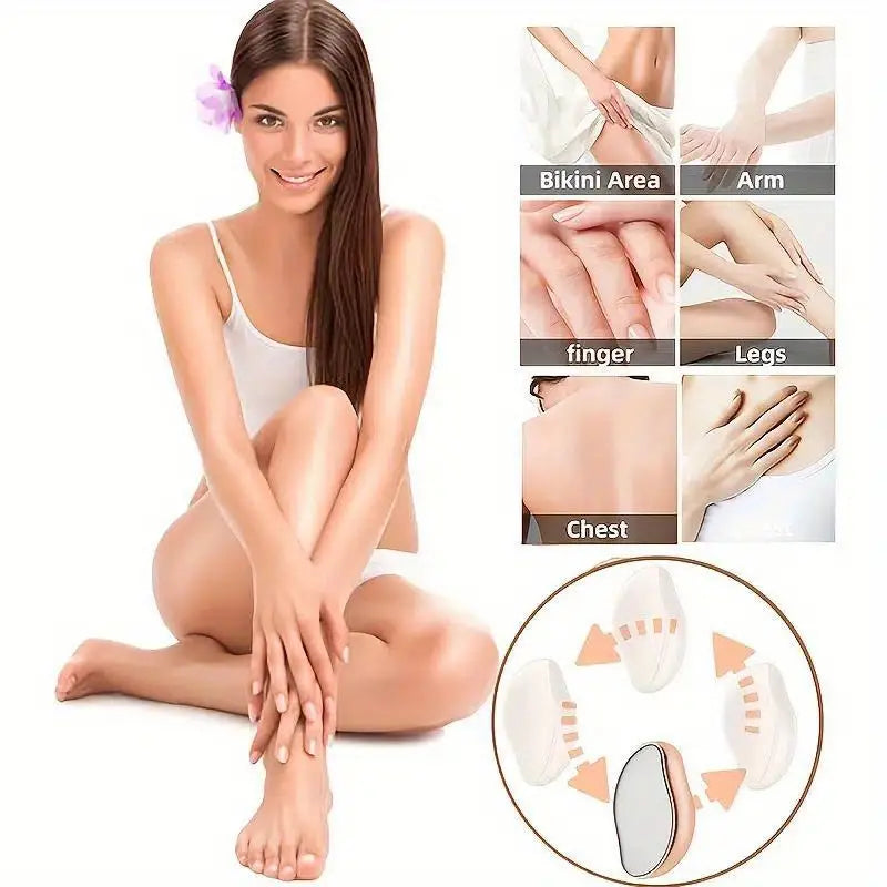 Nano Glass Painless Hair Remover for Men and Women