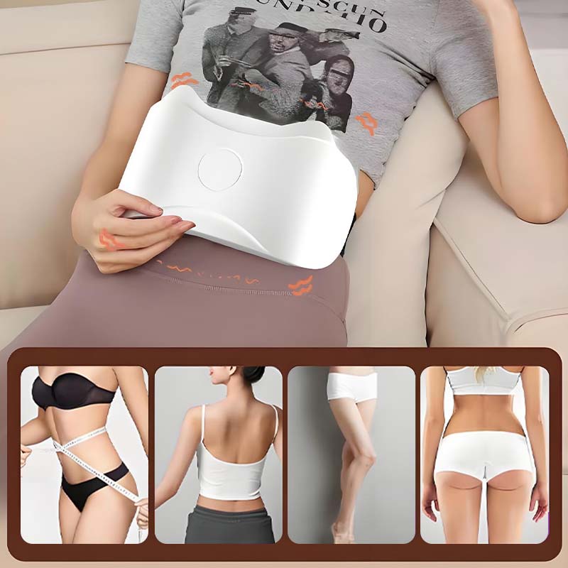 Electric Wireless Abdominal Massager for Fat Burning & Digestion 3-gear Speed Adjustable Lazy Workout HomeFitness Body Sculpting