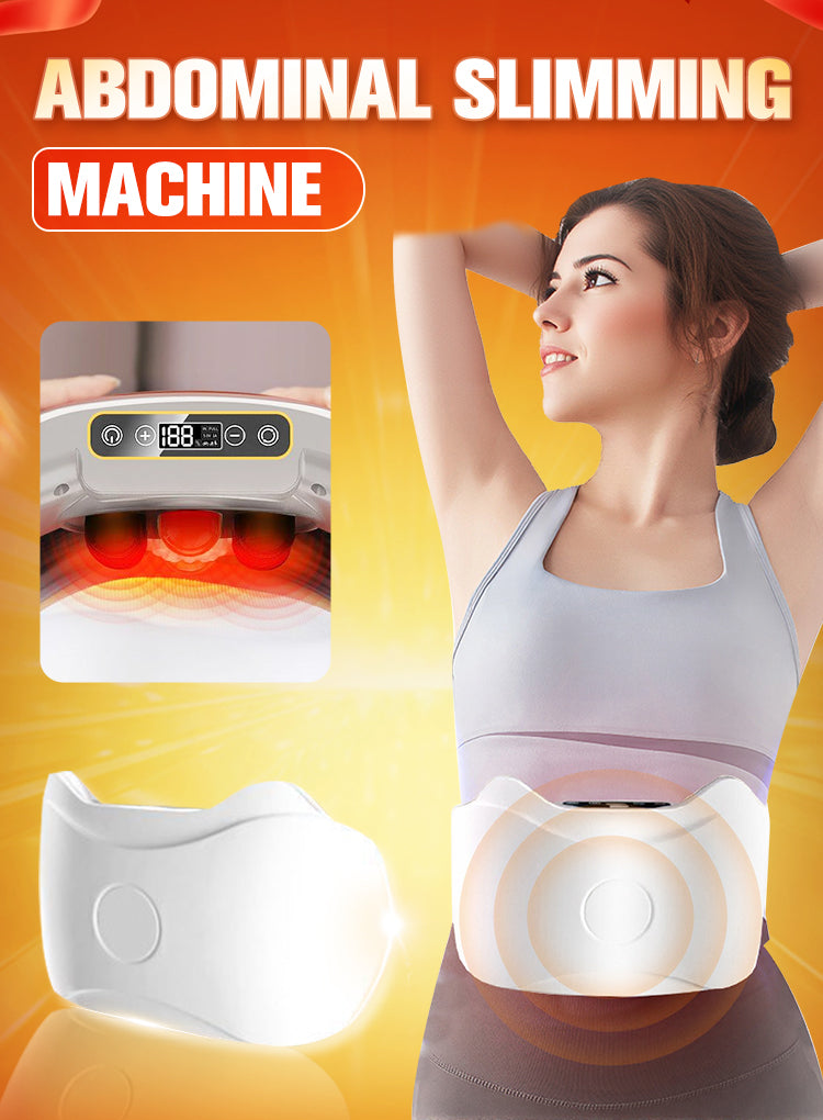 Electric Wireless Abdominal Massager for Fat Burning & Digestion 3-gear Speed Adjustable Lazy Workout HomeFitness Body Sculpting